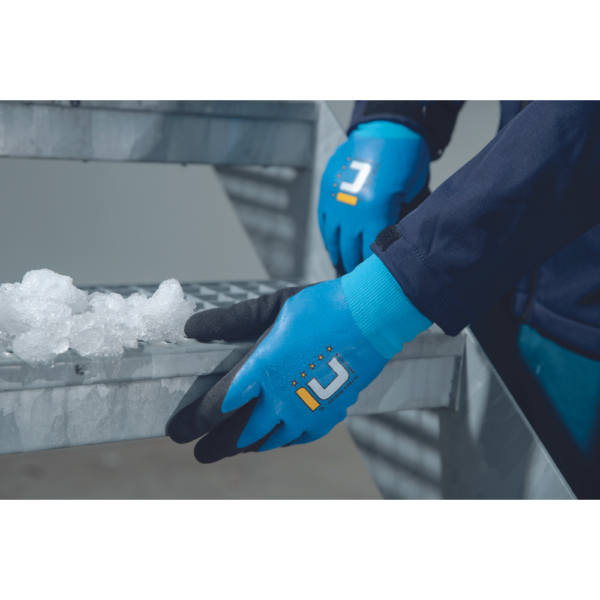 TETRAX WINTER gloves nylon latex blue - Image 2
